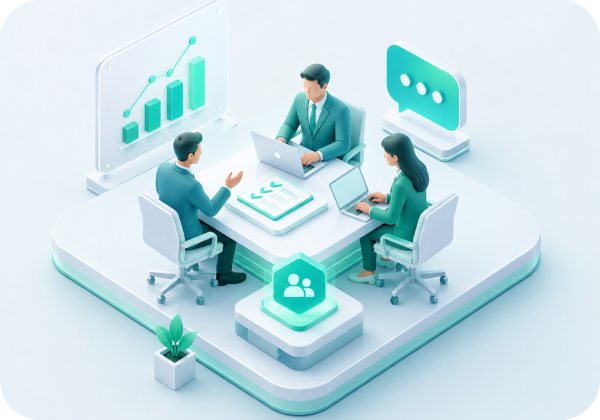 Professional team illustration