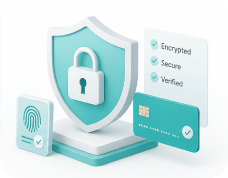 Security shield illustration